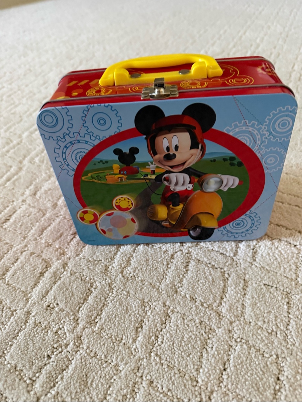 Disney Mickey Mouse Metal Tin Box Lunch Box